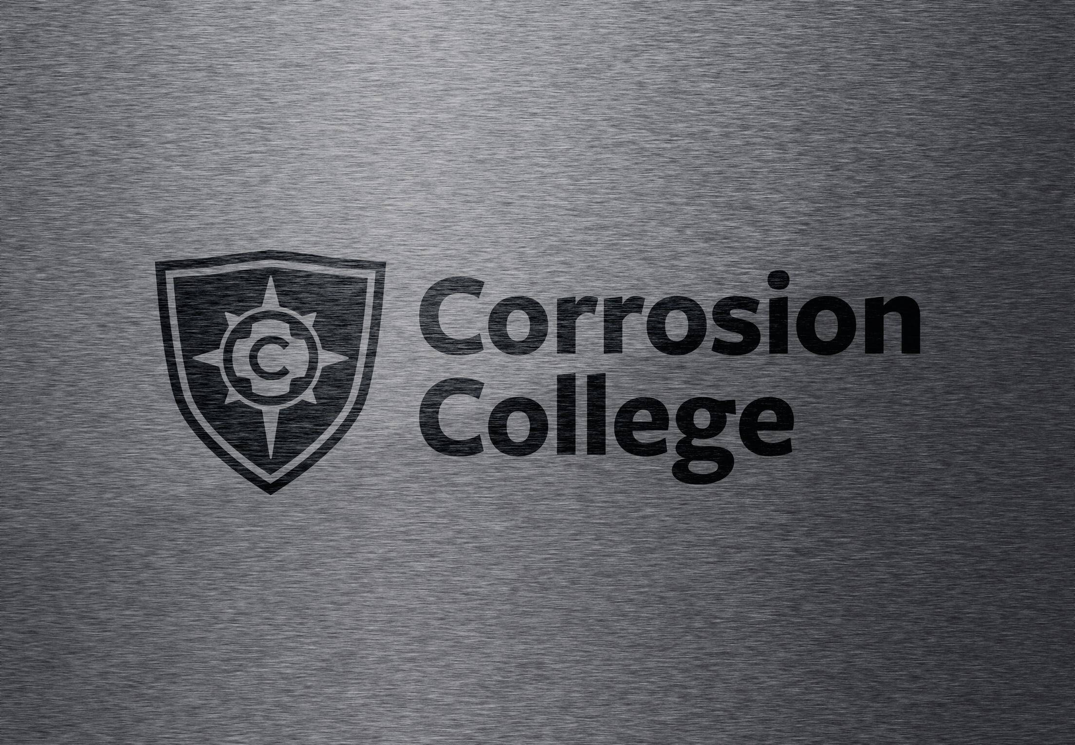 Corrosion College Logo on Brushed Metal Corrosion College Logo on Brushed Metal